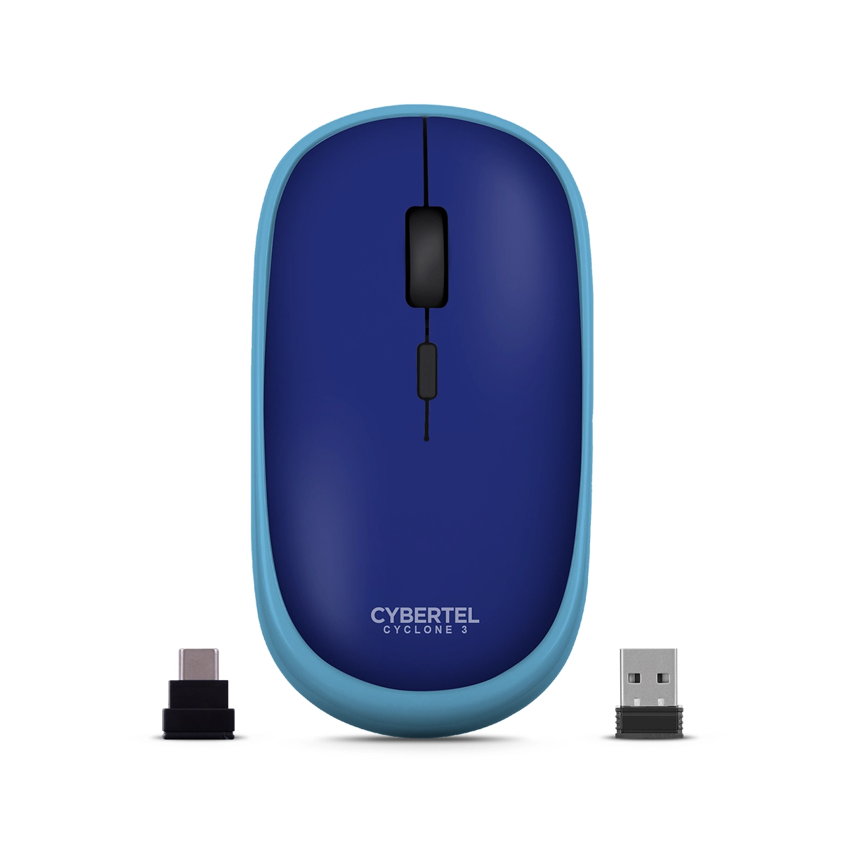 Mouse Inalámbrico  WIFI + BT CYCLONE CYB M500B BLUE,  Recargable