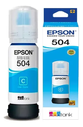 Tinta Epson T504 Cyan 70ml