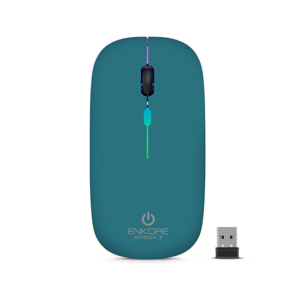 Mouse Inalámbrico NITROX 3 Enk M205-3G Black 2.4 GHz, DPI 1200 Recargable